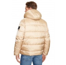 CALVIN KLEIN JEANS TRIM LW PADDED JACKET ΜΠΟΥΦΑΝ ΑΝΔΡΙΚΟ BEIGE