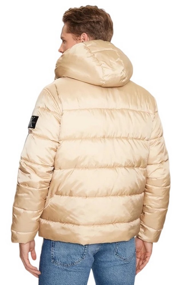 CALVIN KLEIN JEANS TRIM LW PADDED JACKET ΜΠΟΥΦΑΝ ΑΝΔΡΙΚΟ BEIGE