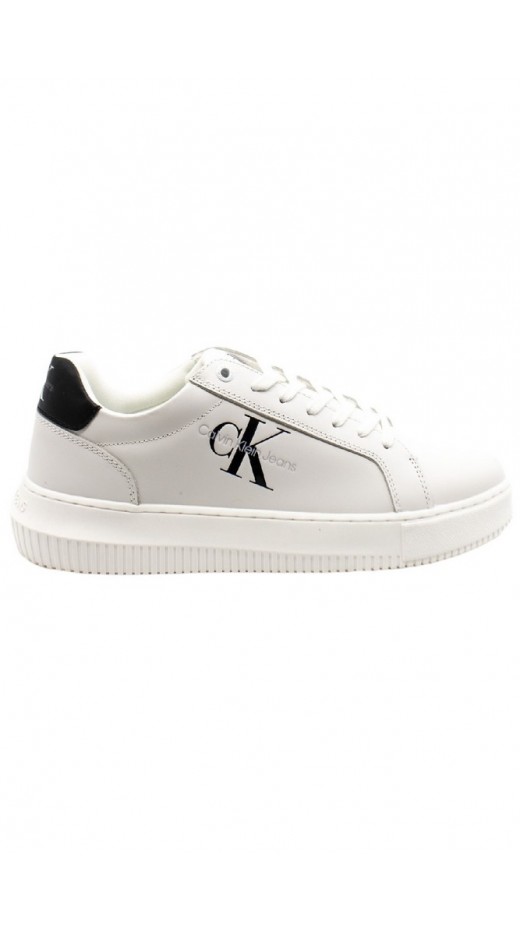 CALVIN KLEIN JEANS CHUNKY CUPSOLE MONOLOGO ΠΑΠΟΥΤΣΙ ΑΝΔΡΙΚΟ WHITE
