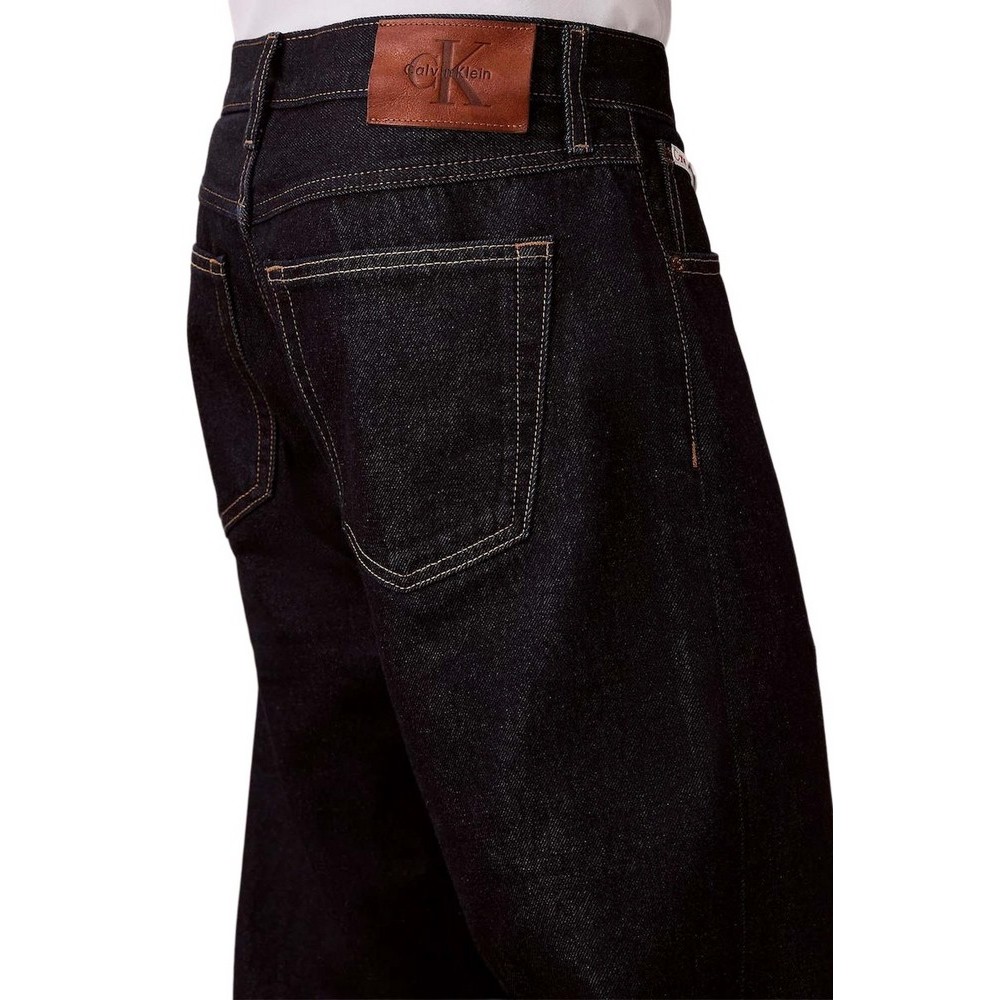 CALVIN KLEIN JEANS 90S STRAIGHT CK CLASSIC RINSE ΤΖΙΝ ΠΑΝΤΕΛΟΝΙ ΑΝΔΡΙΚΟ DENIM DARK