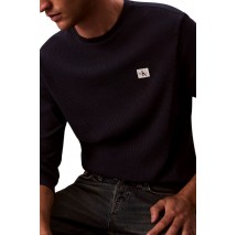 CALVIN KLEIN JEANS WAFFLE BADGE CREWNK TEE ΜΠΛΟΥΖΑ ΑΝΔΡΙΚΗ DARK NAVY