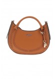 GUESS TATUM SATCHEL ΤΣΑΝΤΑ ΓΥΝΑΙΚΕΙΑ CARAMEL