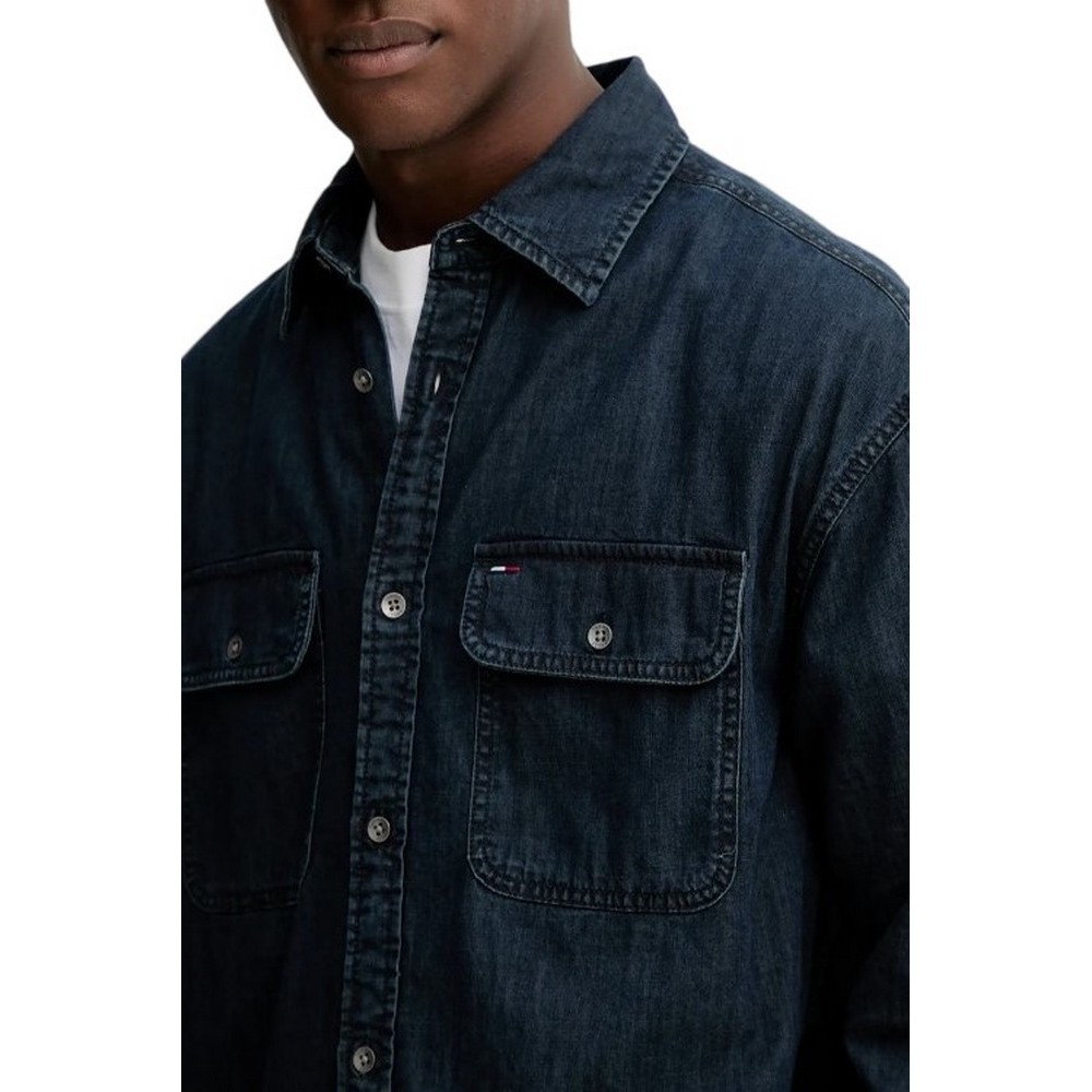 TOMMY JEANS LS RELAXED DENIM SHIRT BL ΠΟΥΚΑΜΙΣΟ ΑΝΔΡΙΚΟ DENIM DARK