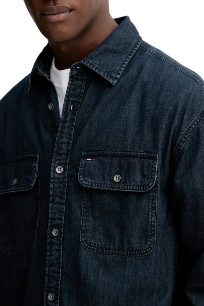 TOMMY JEANS LS RELAXED DENIM SHIRT BL ΠΟΥΚΑΜΙΣΟ ΑΝΔΡΙΚΟ DENIM DARK
