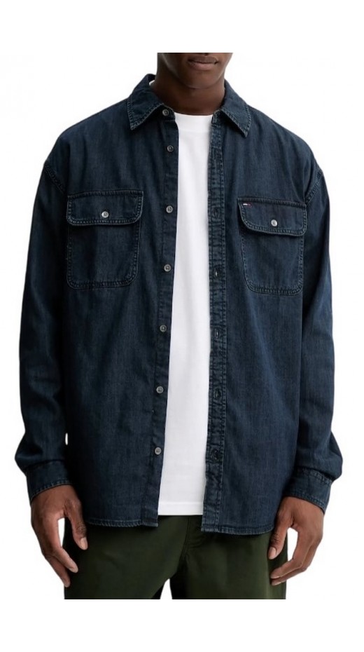 TOMMY JEANS LS RELAXED DENIM SHIRT BL ΠΟΥΚΑΜΙΣΟ ΑΝΔΡΙΚΟ DENIM DARK