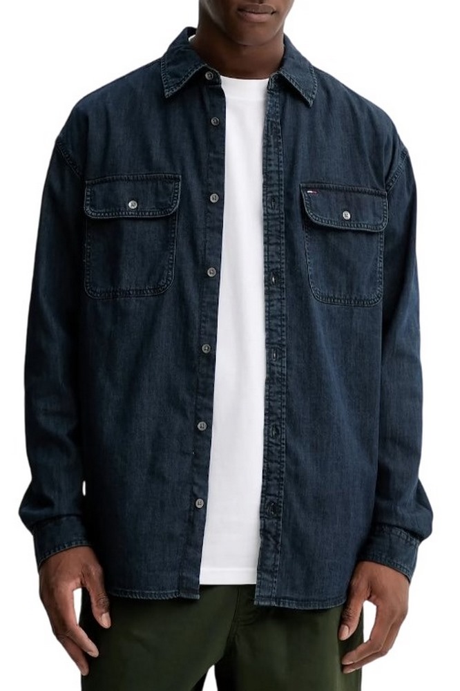 TOMMY JEANS LS RELAXED DENIM SHIRT BL ΠΟΥΚΑΜΙΣΟ ΑΝΔΡΙΚΟ DENIM DARK