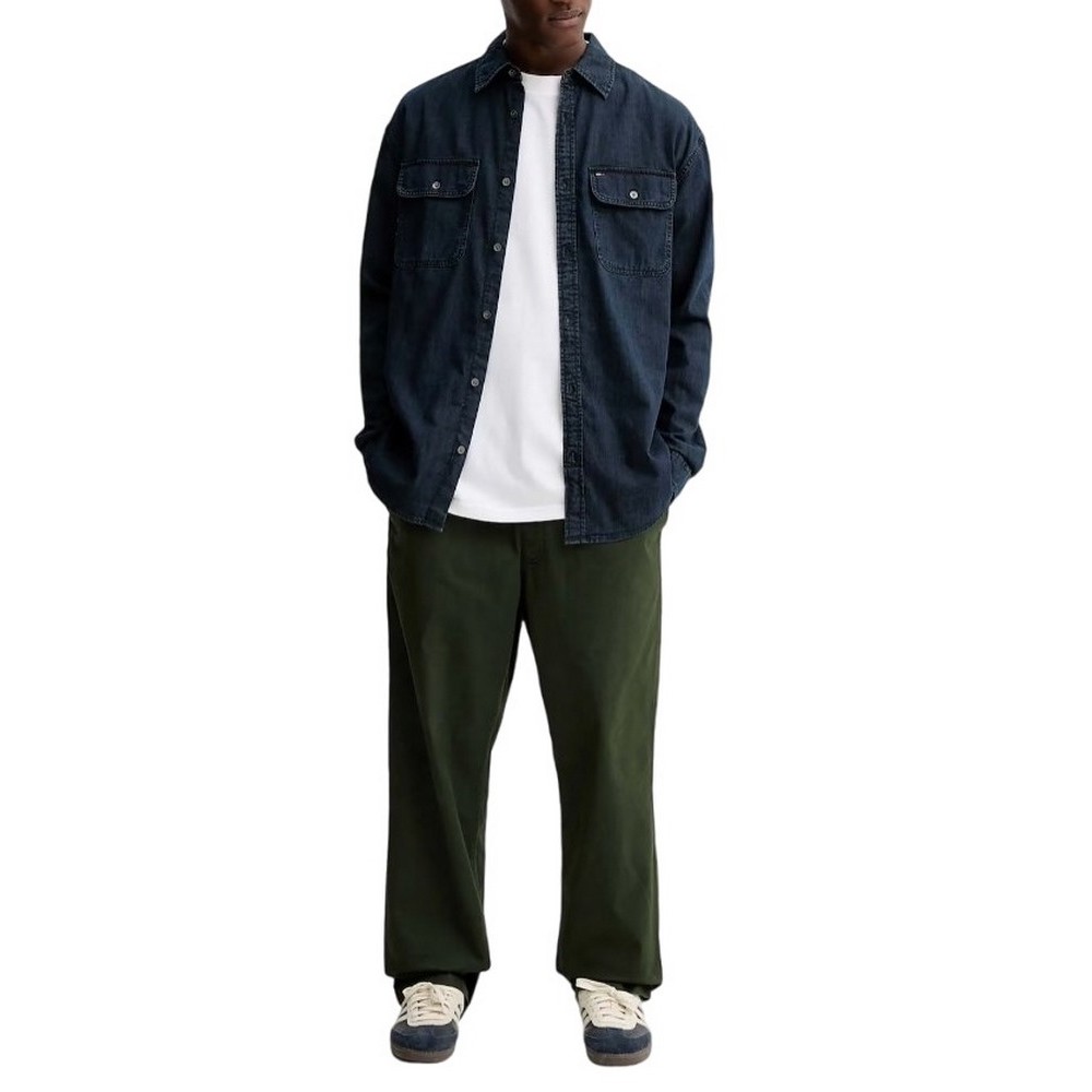TOMMY JEANS LS RELAXED DENIM SHIRT BL ΠΟΥΚΑΜΙΣΟ ΑΝΔΡΙΚΟ DENIM DARK