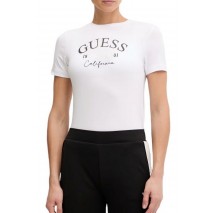 GUESS BEATRIZ CN T-SHIRT ΜΠΛΟΥΖΑ ΓΥΝΑΙΚΕΙΑ WHITE