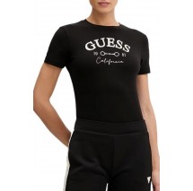 GUESS BEATRIZ CN T-SHIRT ΜΠΛΟΥΖΑ ΓΥΝΑΙΚΕΙΑ BLACK