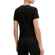 GUESS BEATRIZ CN T-SHIRT ΜΠΛΟΥΖΑ ΓΥΝΑΙΚΕΙΑ BLACK