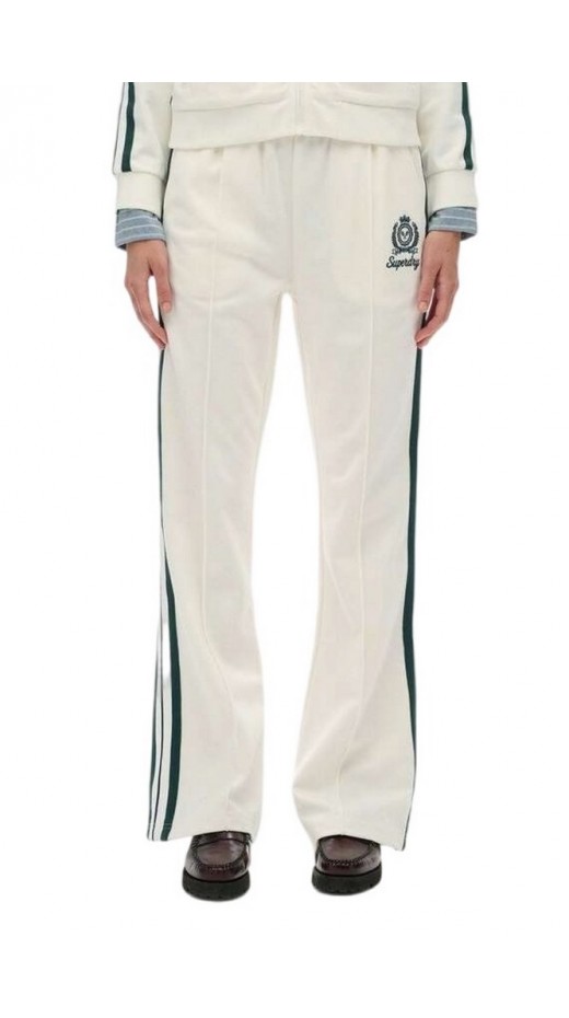 SUPERDRY D3 SDSW COUNTRY CLUB TRACK PANT ΦΟΡΜΑ ΠΑΝΤΕΛΟΝΙ ΓΥΝΑΙΚΕΙΟ OFF WHITE