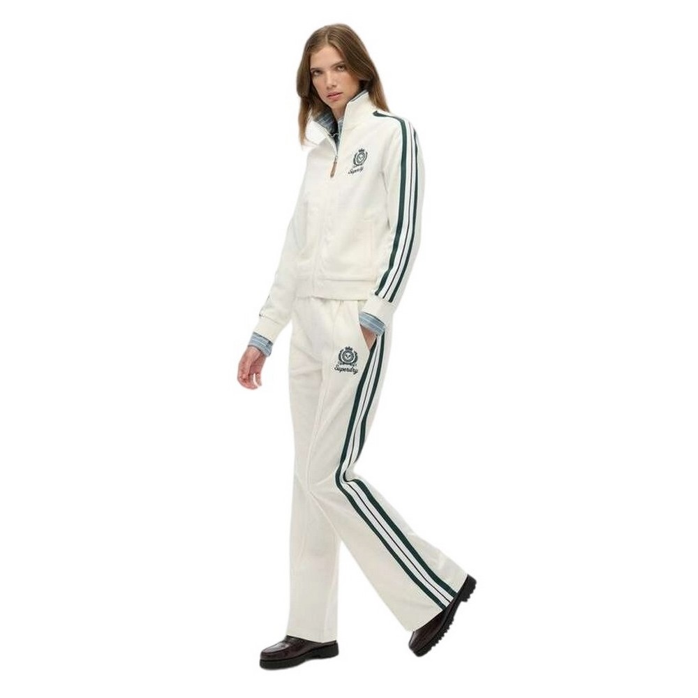 SUPERDRY D3 SDSW COUNTRY CLUB TRACK PANT ΦΟΡΜΑ ΠΑΝΤΕΛΟΝΙ ΓΥΝΑΙΚΕΙΟ OFF WHITE