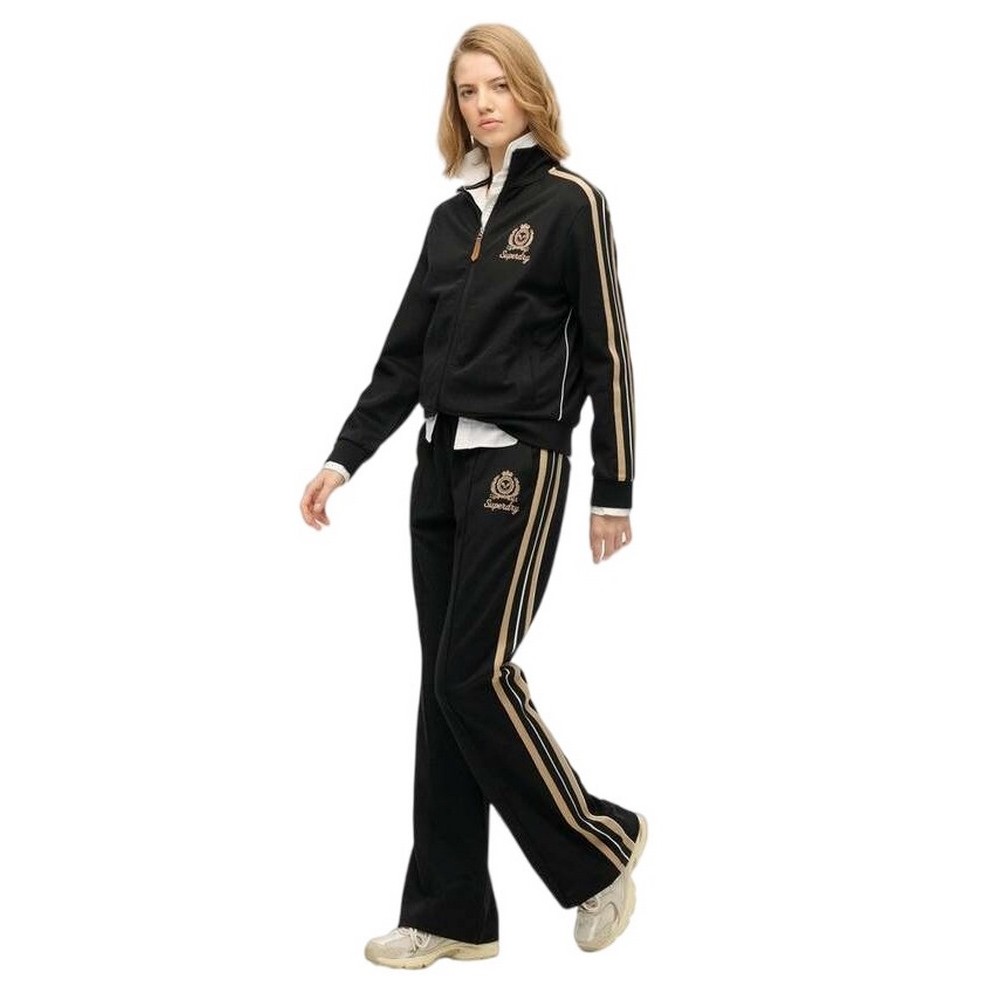 SUPERDRY D3 SDSW COUNTRY CLUB TRACK PANT ΦΟΡΜΑ ΠΑΝΤΕΛΟΝΙ ΓΥΝΑΙΚΕΙΟ BLACK