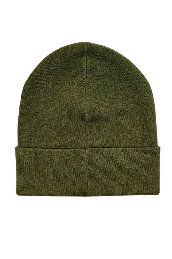CALVIN KLEIN MONOLOGO PATCH BEANIE ΣΚΟΥΦΟΣ ΑΝΔΡΙΚΟΣ KHAKI