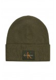 CALVIN KLEIN MONOLOGO PATCH BEANIE ΣΚΟΥΦΟΣ ΑΝΔΡΙΚΟΣ KHAKI