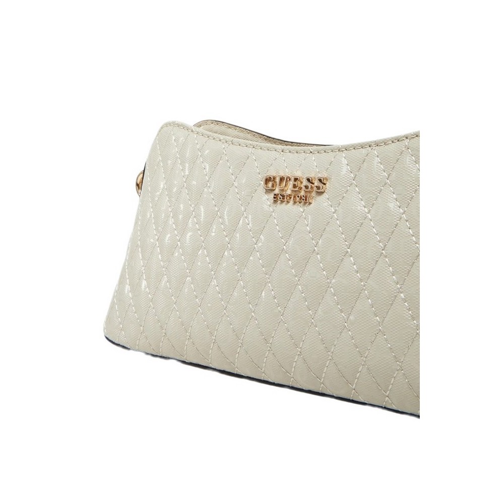 GUESS ISEMAY SHOULDER BAG ΤΣΑΝΤΑ ΓΥΝΑΙΚΕΙΑ OFF WHITE