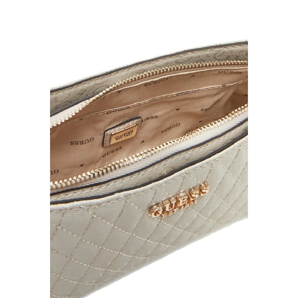 GUESS ISEMAY SHOULDER BAG ΤΣΑΝΤΑ ΓΥΝΑΙΚΕΙΑ OFF WHITE