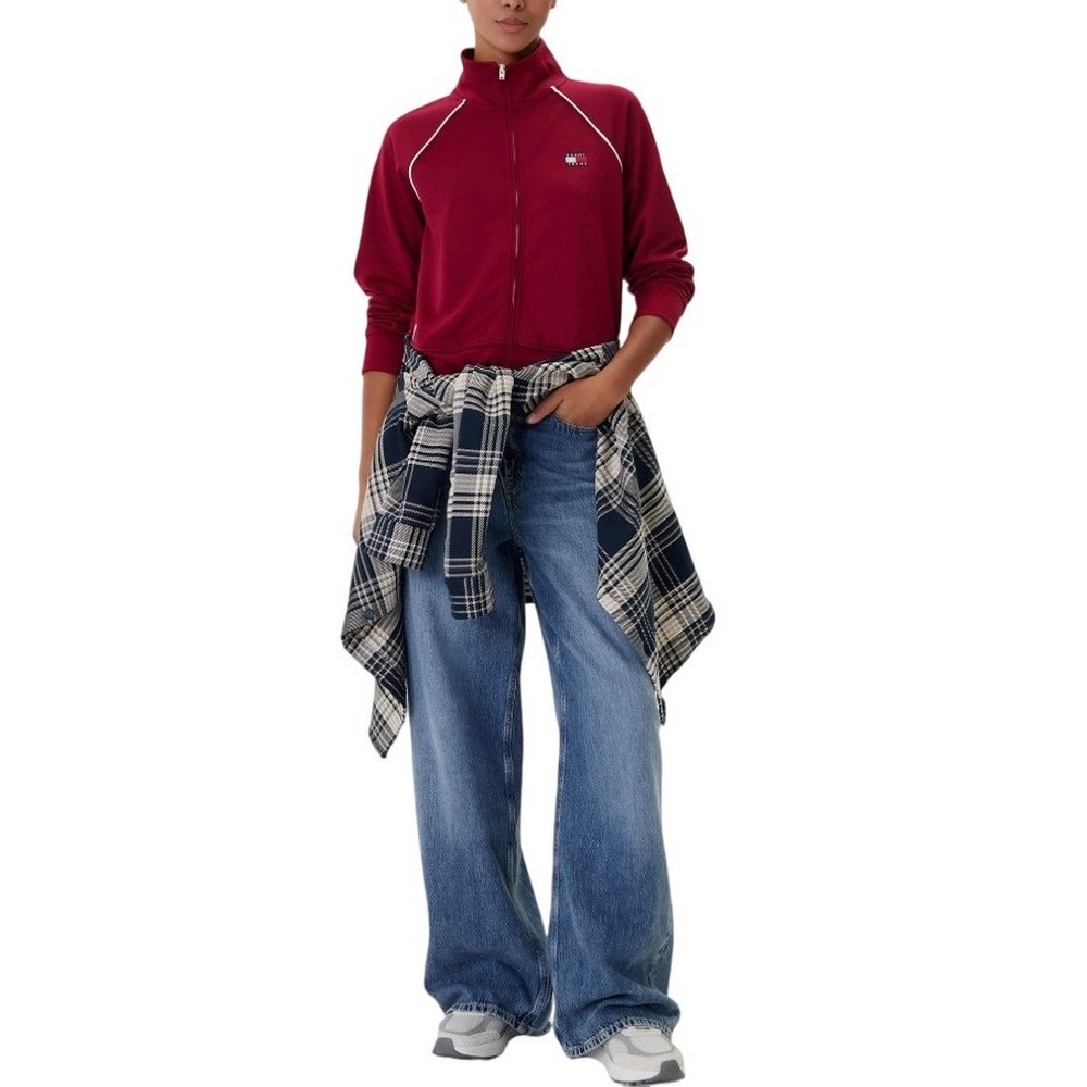 TOMMY JEANS BADGE TRACK JACKET EXT ΖΑΚΕΤΑ ΓΥΝΑΙΚΕΙΑ WINE