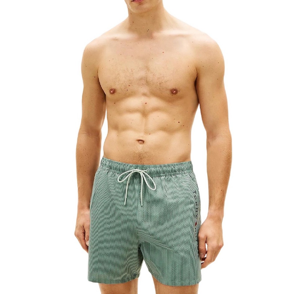 TOMMY HILFIGER MEDIUM DRAWSTRING ITHACA ZIP ΜΑΓΙΟ ΑΝΔΡΙΚΟ MINT