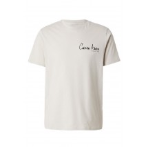 CALVIN KLEIN JEANS 30S EU WHOLESALE JEANS GRAPHICS T-SHIRT ΜΠΛΟΥΖΑ ΑΝΔΡΙΚΗ BEIGE