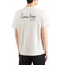 CALVIN KLEIN JEANS 30S EU WHOLESALE JEANS GRAPHICS T-SHIRT ΜΠΛΟΥΖΑ ΑΝΔΡΙΚΗ BEIGE