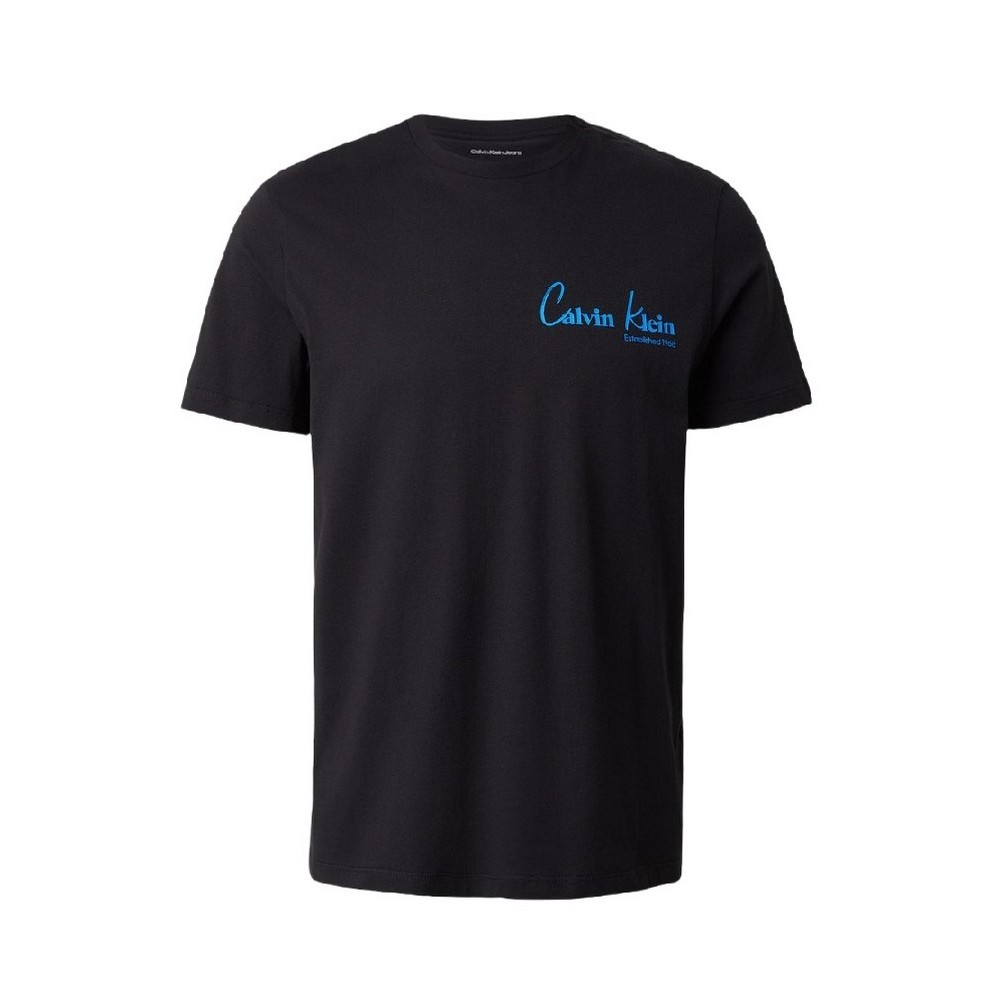 CALVIN KLEIN JEANS 30S EU WHOLESALE JEANS GRAPHICS T-SHIRT ΜΠΛΟΥΖΑ ΑΝΔΡΙΚΗ BLACK