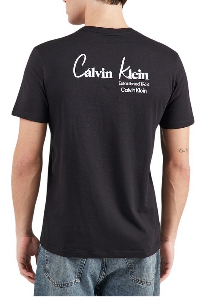 CALVIN KLEIN JEANS 30S EU WHOLESALE JEANS GRAPHICS T-SHIRT ΜΠΛΟΥΖΑ ΑΝΔΡΙΚΗ BLACK