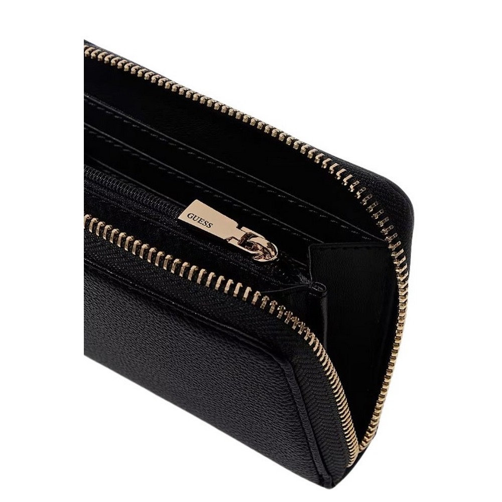 GUESS YESBA SLG MEDIUM ZIP AROUND ΠΟΡΤΟΦΟΛΙ ΓΥΝΑΙΚΕΙΟ BLACK