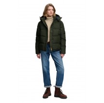 SUPERDRY PREMIUM HOOD PUFFER JKT ΜΠΟΥΦΑΝ ΓΥΝΑΙΚΕΙΟ DARK GREEN