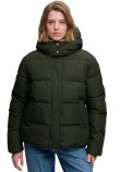 SUPERDRY PREMIUM HOOD PUFFER JKT ΜΠΟΥΦΑΝ ΓΥΝΑΙΚΕΙΟ DARK GREEN