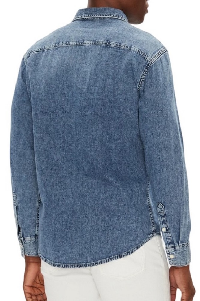 CALVIN KLEIN CASUAL CLASSIC ΠΟΥΚΑΜΙΣΟ ΑΝΔΡΙΙΚΟ BLUΕ DENIM