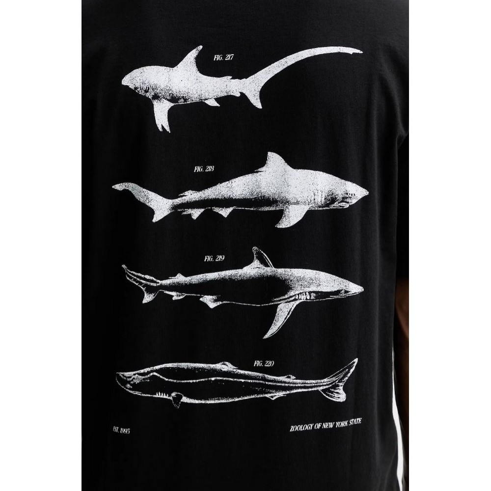 HUGO BOSS JERSEY NOFSHIX T-SHIRT ΜΠΛΟΥΖΑ ΑΝΔΡΙΚΗ BLACK