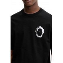 HUGO BOSS JERSEY NOFSHIX T-SHIRT ΜΠΛΟΥΖΑ ΑΝΔΡΙΚΗ BLACK