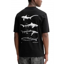 HUGO BOSS JERSEY NOFSHIX T-SHIRT ΜΠΛΟΥΖΑ ΑΝΔΡΙΚΗ BLACK