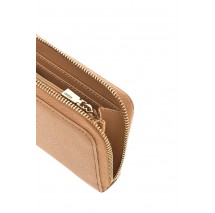 GUESS ISOLA SLG MEDIUM ZIP AROUND ΠΟΡΤΟΦΟΛΙ ΓΥΝΑΙΚΕΙΟ BEIGE