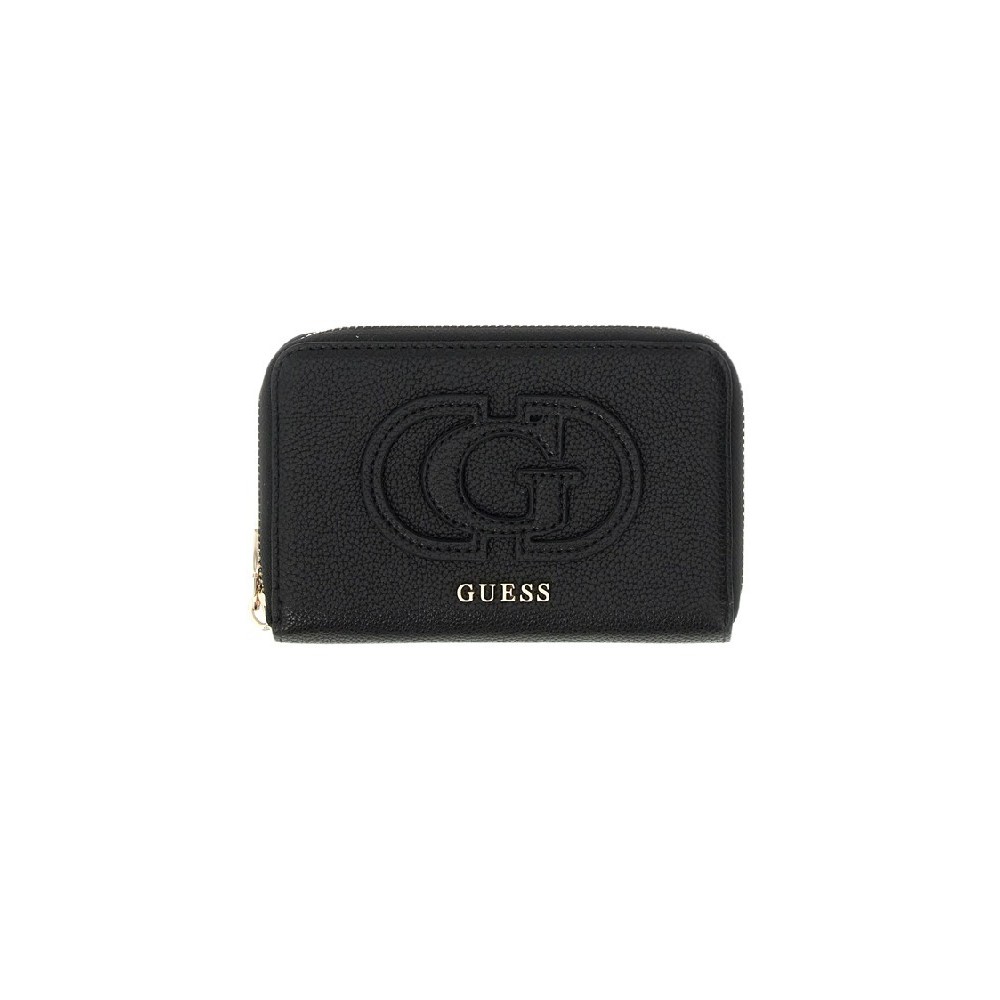 GUESS ISOLA SLG MEDIUM ZIP AROUND ΠΟΡΤΟΦΟΛΙ ΓΥΝΑΙΚΕΙΟ BLACK