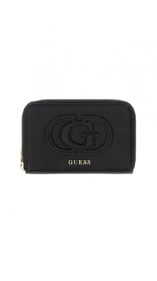 GUESS ISOLA SLG MEDIUM ZIP AROUND ΠΟΡΤΟΦΟΛΙ ΓΥΝΑΙΚΕΙΟ BLACK