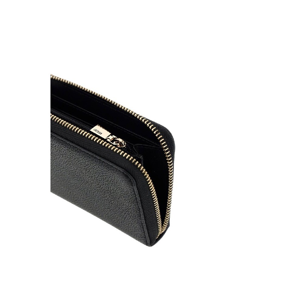 GUESS ISOLA SLG MEDIUM ZIP AROUND ΠΟΡΤΟΦΟΛΙ ΓΥΝΑΙΚΕΙΟ BLACK