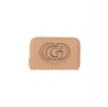 GUESS ISOLA SLG MEDIUM ZIP AROUND ΠΟΡΤΟΦΟΛΙ ΓΥΝΑΙΚΕΙΟ BEIGE