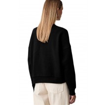 GUESS CN TRIANGLE GLITTER SWEATSHIRT ΜΠΛΟΥΖΑ ΦΟΥΤΕΡ ΓΥΝΑΙΚΕΙΑ BLACK