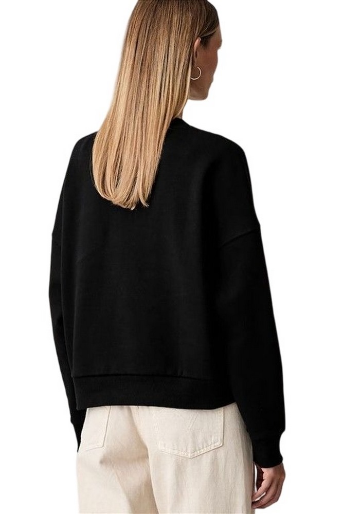 GUESS CN TRIANGLE GLITTER SWEATSHIRT ΜΠΛΟΥΖΑ ΦΟΥΤΕΡ ΓΥΝΑΙΚΕΙΑ BLACK