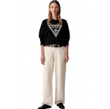 GUESS CN TRIANGLE GLITTER SWEATSHIRT ΜΠΛΟΥΖΑ ΦΟΥΤΕΡ ΓΥΝΑΙΚΕΙΑ BLACK