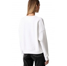 GUESS CN TRIANGLE GLITTER SWEATSHIRT ΜΠΛΟΥΖΑ ΦΟΥΤΕΡ ΓΥΝΑΙΚΕΙΑ WHITE