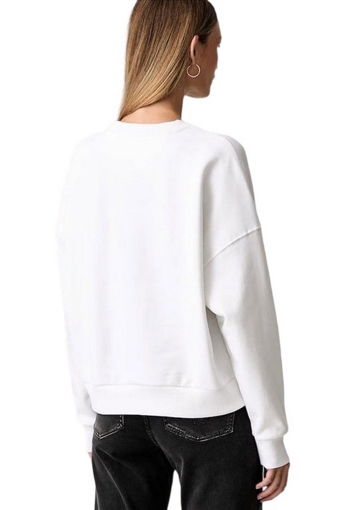 GUESS CN TRIANGLE GLITTER SWEATSHIRT ΜΠΛΟΥΖΑ ΦΟΥΤΕΡ ΓΥΝΑΙΚΕΙΑ WHITE