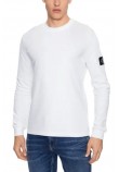 CALVIN KLEIN JEANS WAFFLE LS TEE ΜΠΛΟΥΖΑ ΑΝΔΡΙΚΗ BRIGHT WHITE