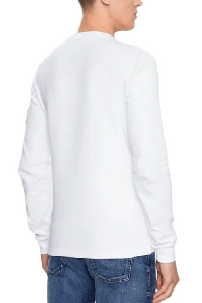 CALVIN KLEIN JEANS WAFFLE LS TEE ΜΠΛΟΥΖΑ ΑΝΔΡΙΚΗ BRIGHT WHITE