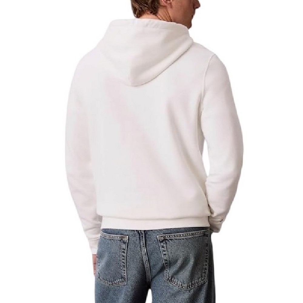 CALVIN KLEIN JEANS LS 350FLEECE SPW GRAPHIC ΦΟΥΤΕΡ ΜΠΛΟΥΖΑ ΑΝΔΡΙΚΗ WHITE