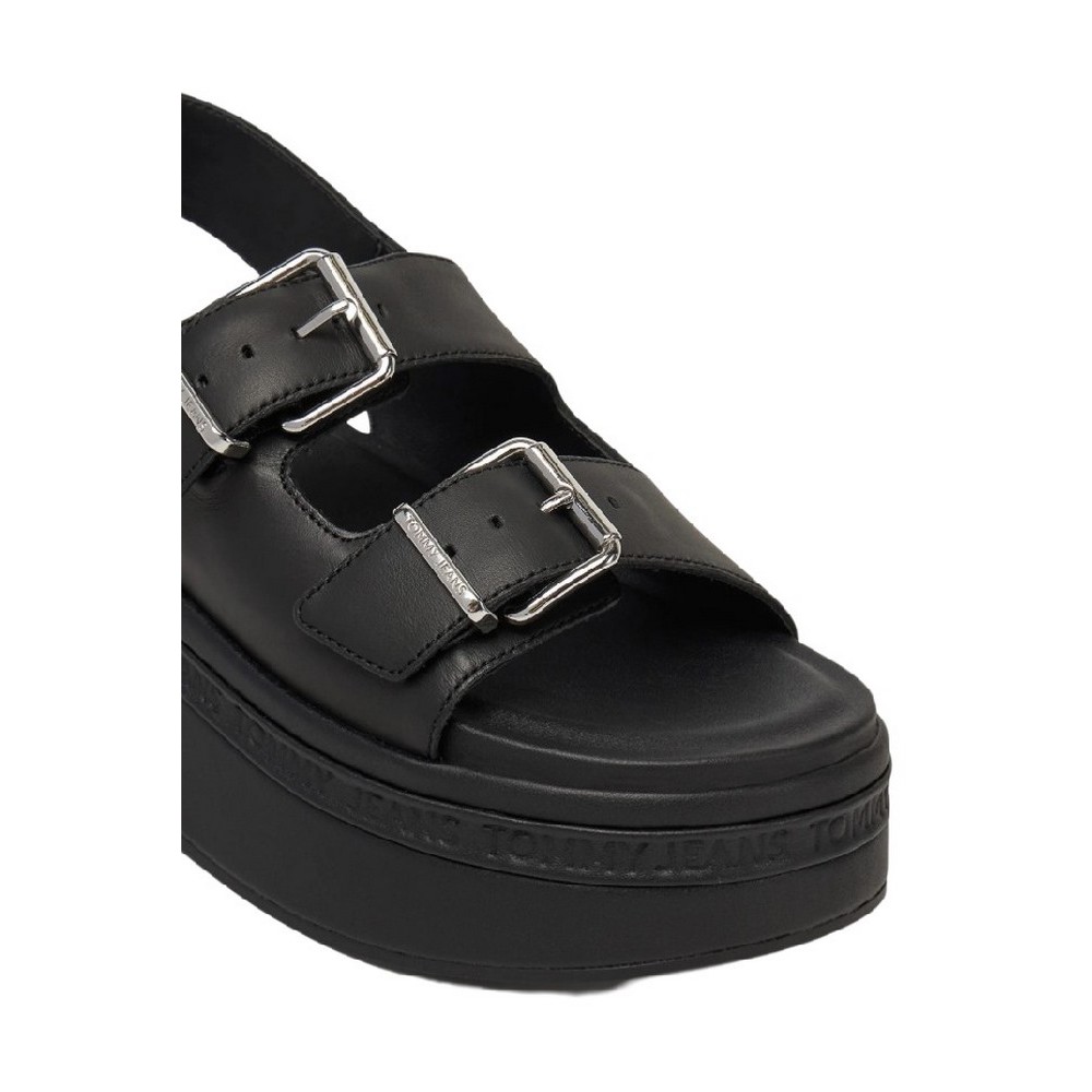 TOMMY JEANS WEDGE SANDAL ΠΕΔΙΛΟ ΓΥΝΑΙΚΕΙΟ BLACK