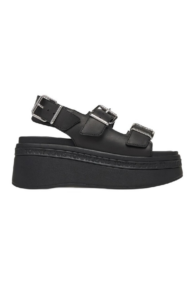 TOMMY JEANS WEDGE SANDAL ΠΕΔΙΛΟ ΓΥΝΑΙΚΕΙΟ BLACK
