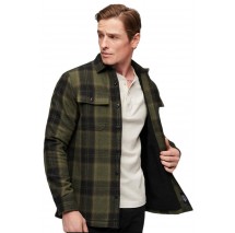 SUPERDRY D3 OVIN WOOL MILLER OVERSHIRT ΠΟΥΚΑΜΙΣΟ ΑΝΔΡΙΚΟ OLIVE